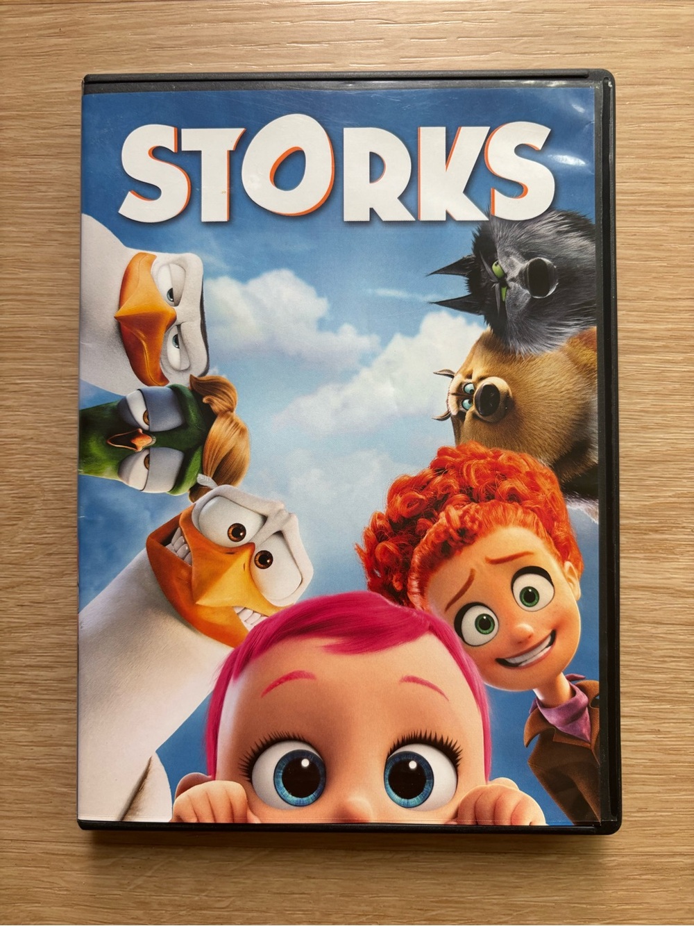 Storks Animated DVD - Colorful Blue Cover